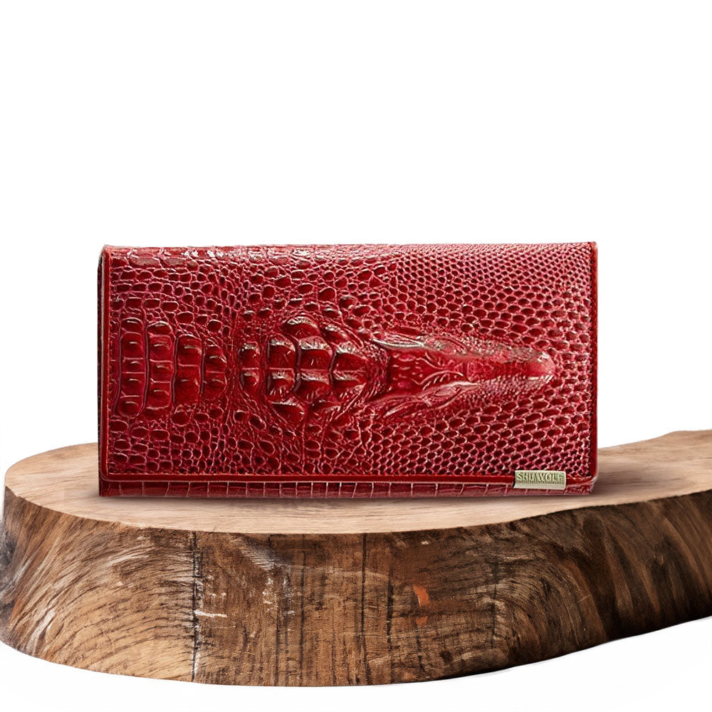 Madison™ Stile | Elegante Portafoglio RFID con Embossing