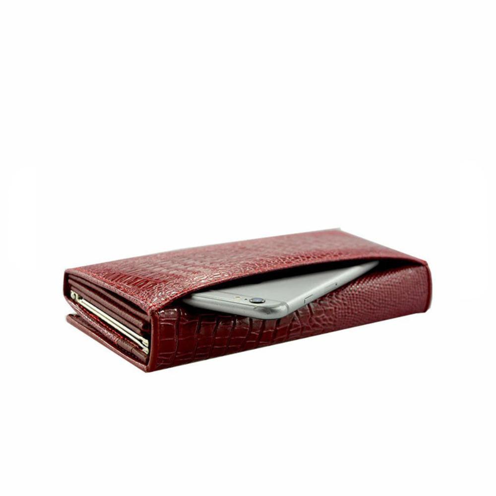 Madison™ Stile | Elegante Portafoglio RFID con Embossing