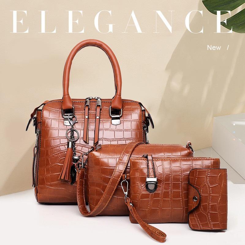 Olivia™ Eleganza Classica | Set di Borse Moderne in 4 Pezzi