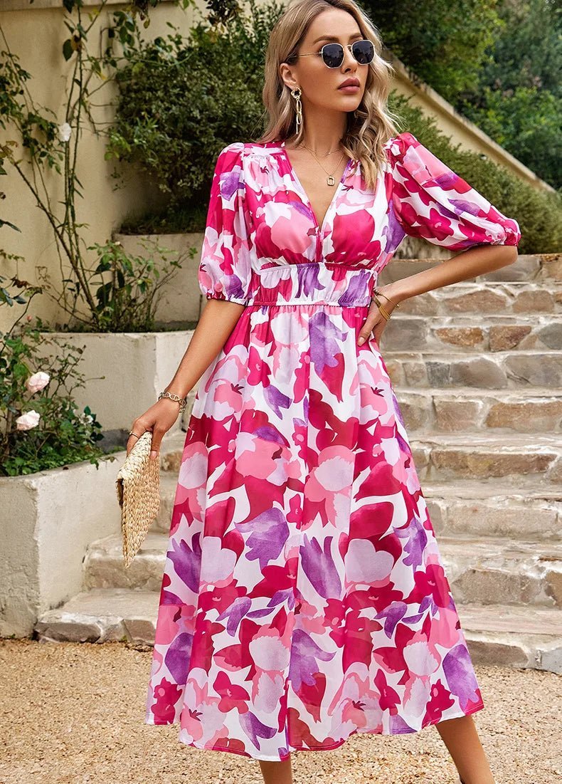 Allison | Abito Floreale Elegante
