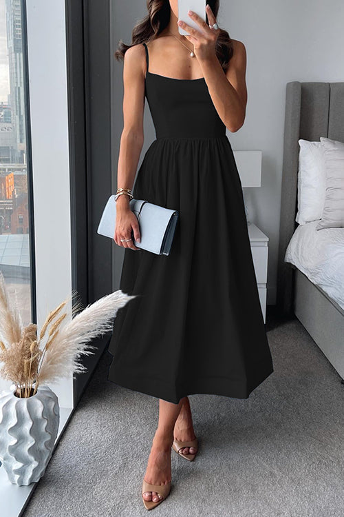 Martina™ | Vestito Midi con Spalline Sottili
