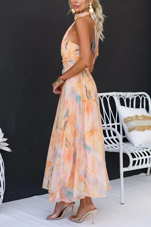 Sari™ | Abito Maxi Acquerello