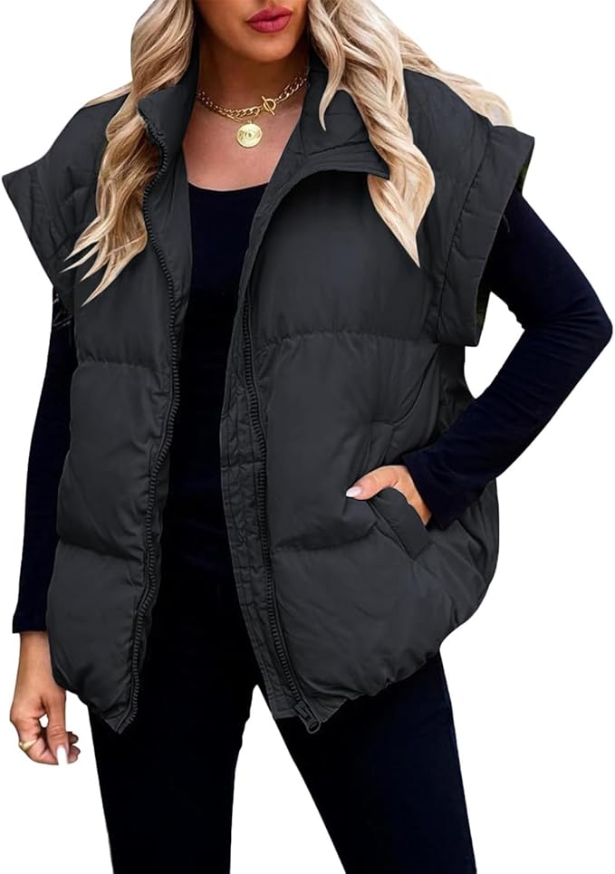 Charlotte™ - Giacca Puffer Calda e Morbida a Maniche Corte