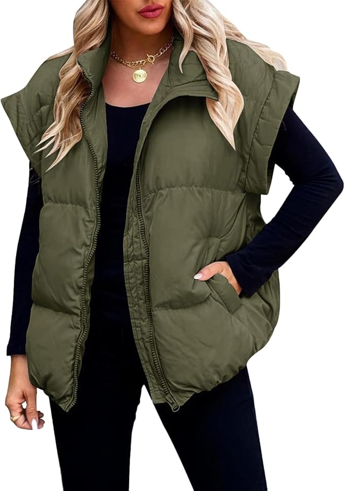 Charlotte™ - Giacca Puffer Calda e Morbida a Maniche Corte