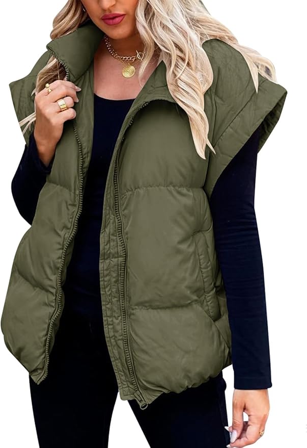 Charlotte™ - Giacca Puffer Calda e Morbida a Maniche Corte