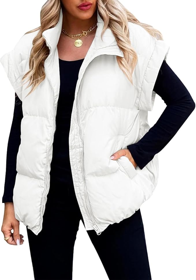 Charlotte™ - Giacca Puffer Calda e Morbida a Maniche Corte
