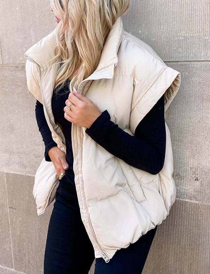 Charlotte™ - Giacca Puffer Calda e Morbida a Maniche Corte