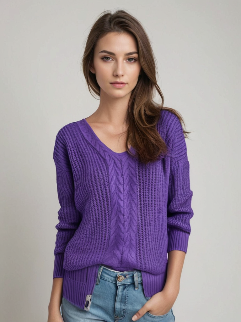 Mia™ - Maglione Elegante in Maglia