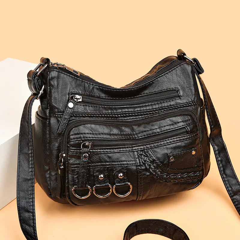 Olivia™ Vintage Charm | Borsa con Cerniera Morbida