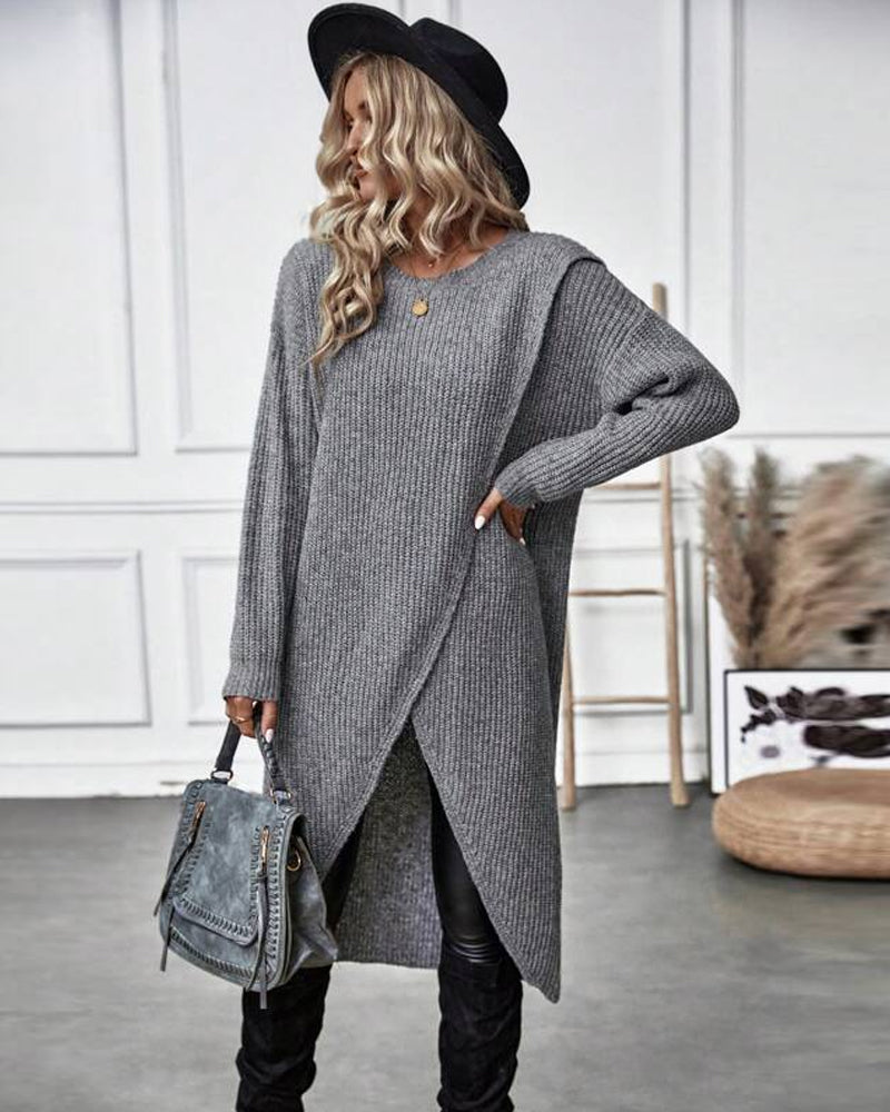 Addison™ - Abito Maglione Comodo Stile Irregolare