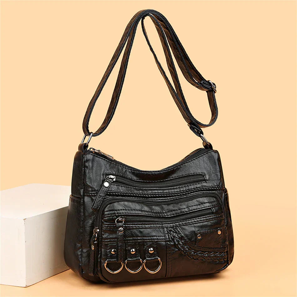 Olivia™ Vintage Charm | Borsa con Cerniera Morbida