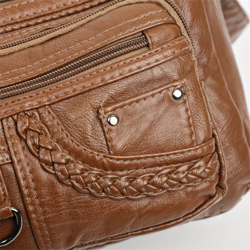 Olivia™ Vintage Charm | Borsa con Cerniera Morbida
