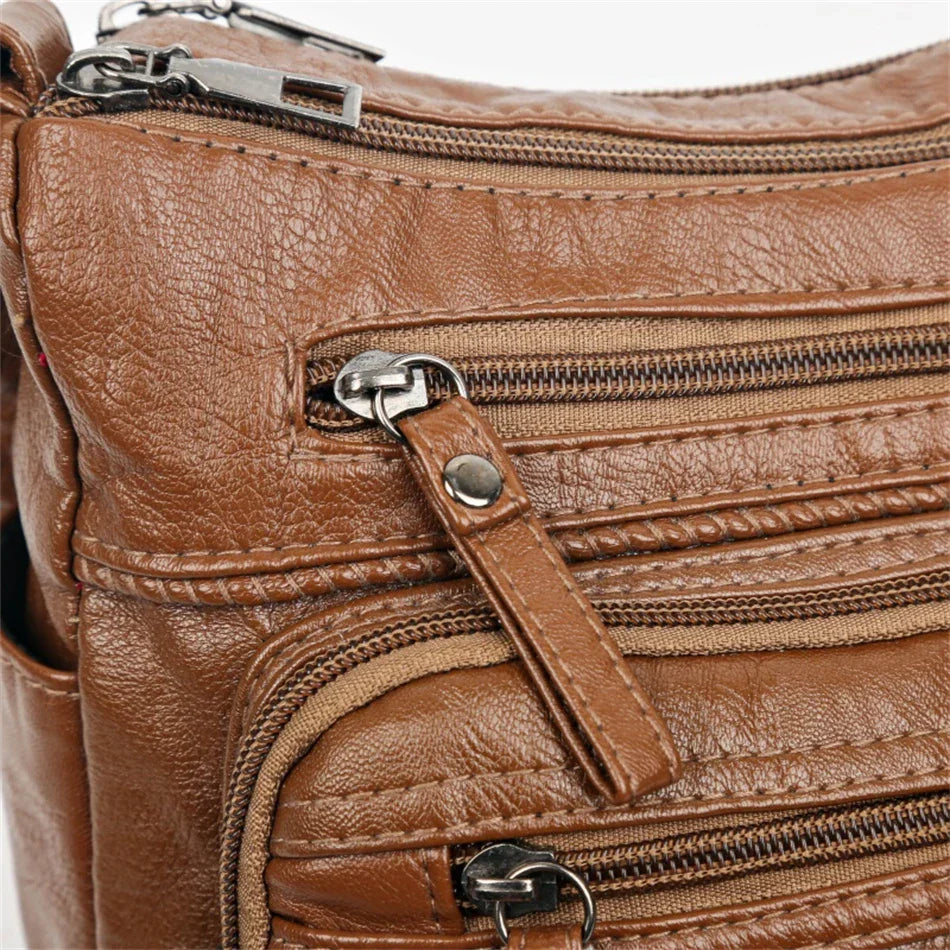 Olivia™ Vintage Charm | Borsa con Cerniera Morbida
