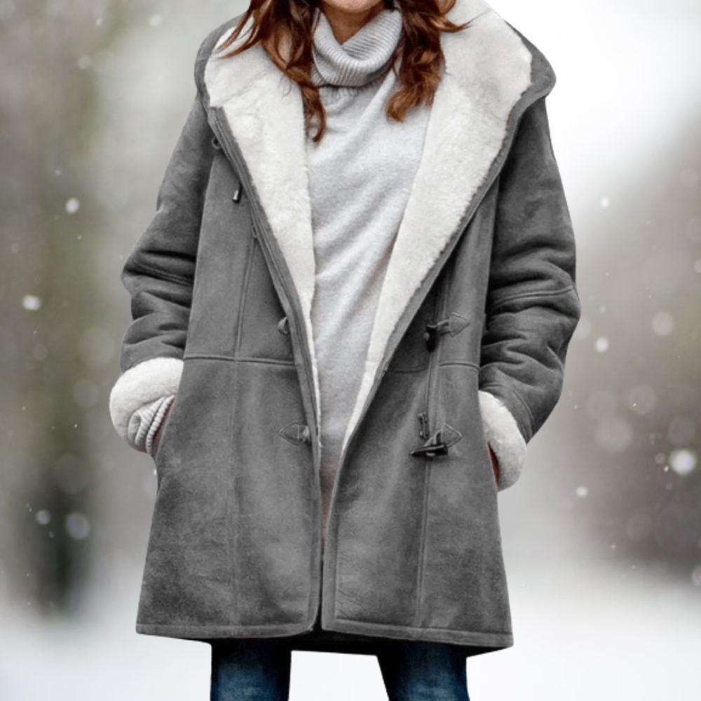 Amelia™ - Giacca con Cappuccio in Velluto Premium