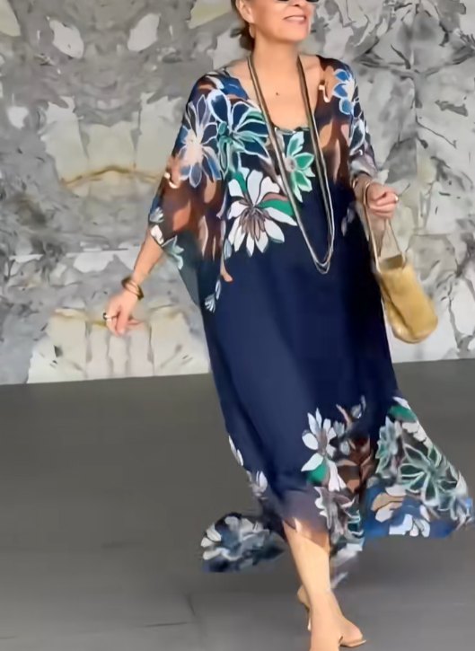 Isla | Abito Kaftano Bohemien a Fiori