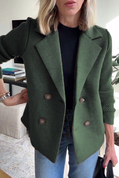 Amora | Blazer Elegante con Maniche in Maglia