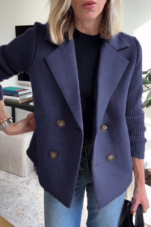 Amora | Blazer Elegante con Maniche in Maglia