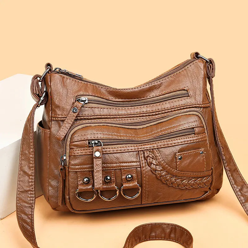 Olivia™ Vintage Charm | Borsa con Cerniera Morbida