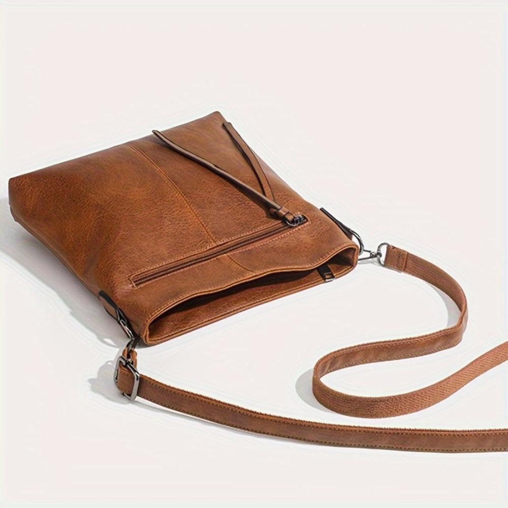 Addison™ Eleganza Semplice | Borsa a Tracolla Quadrata Retro