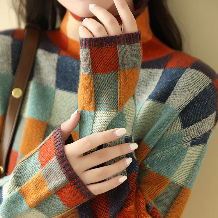 Olivia™ - Maglione a Collo Alto in Cashmere Morbido