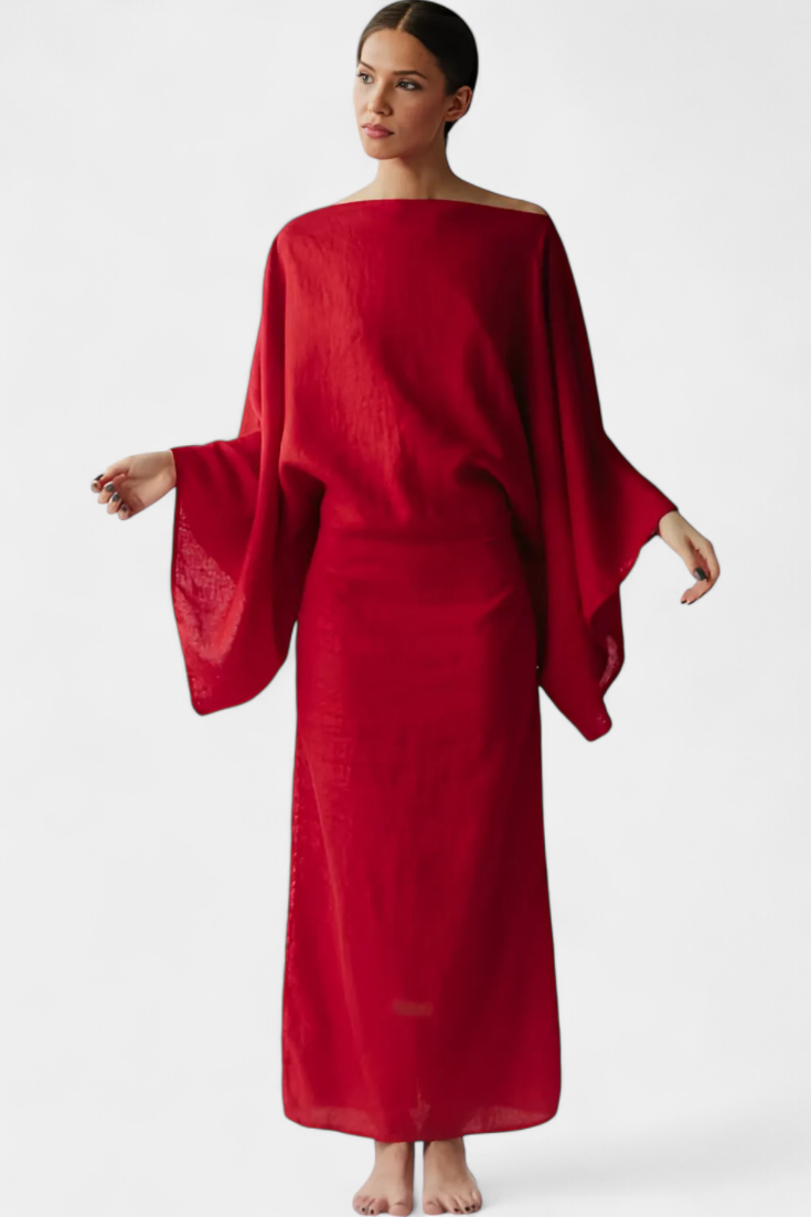 Kamilia - Vestito Kimono con Cintura