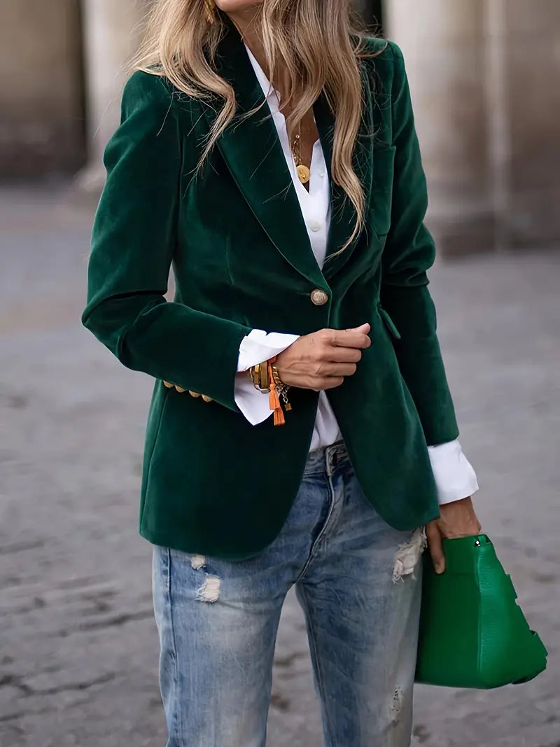 Savannah™ - Blazer in Velluto Elegante