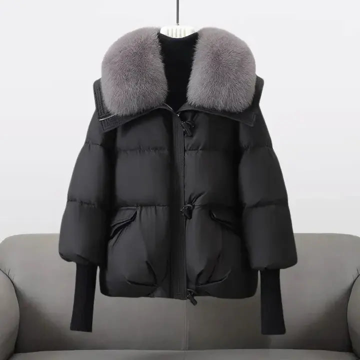 Lina™ - Cappotto Invernale con Collo di Pelliccia Lussuoso