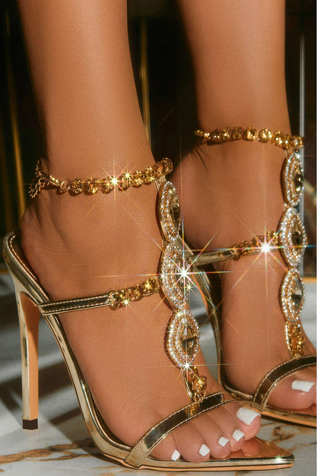Tacchi Alti con Punta di Strass