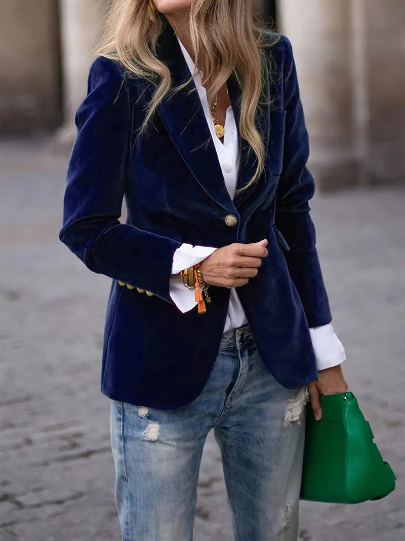 Savannah™ - Blazer in Velluto Elegante