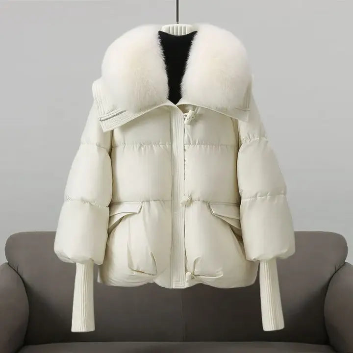 Lina™ - Cappotto Invernale con Collo di Pelliccia Lussuoso