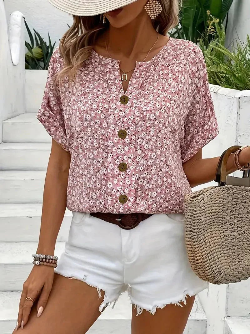 Wolena | Blusa Wildflower Notch