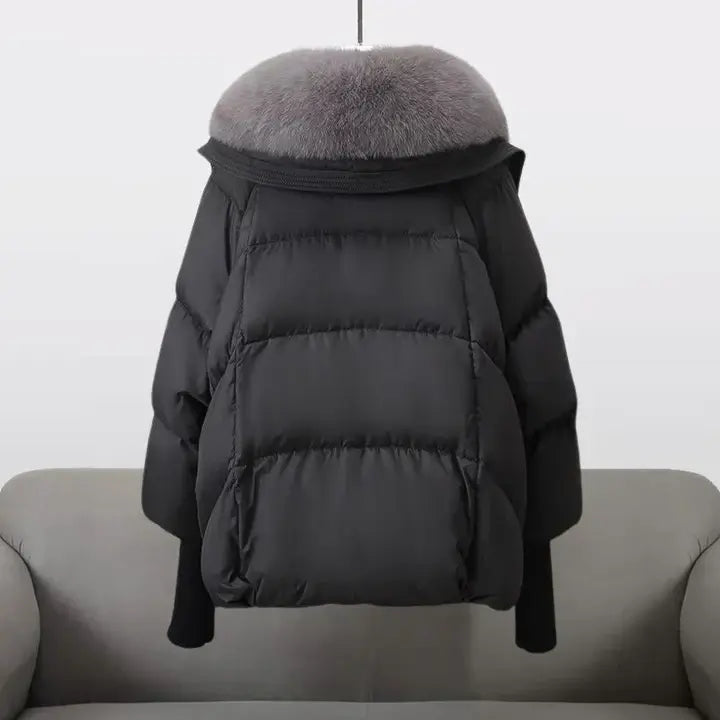 Lina™ - Cappotto Invernale con Collo di Pelliccia Lussuoso
