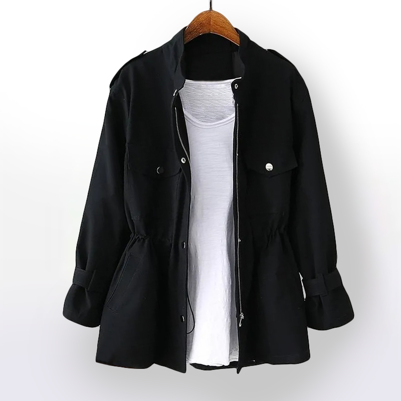 Avery™ - Trench Coat Elegante in Mistura