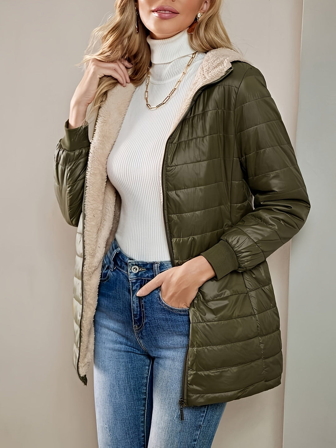 Alyssa™ - Giacca Termica Lunga Casual e Confortevole