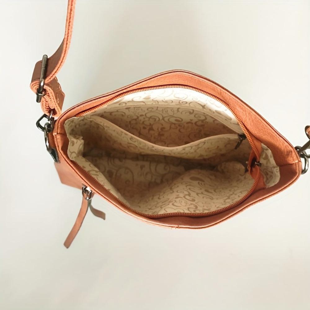 Addison™ Eleganza Semplice | Borsa a Tracolla Quadrata Retro
