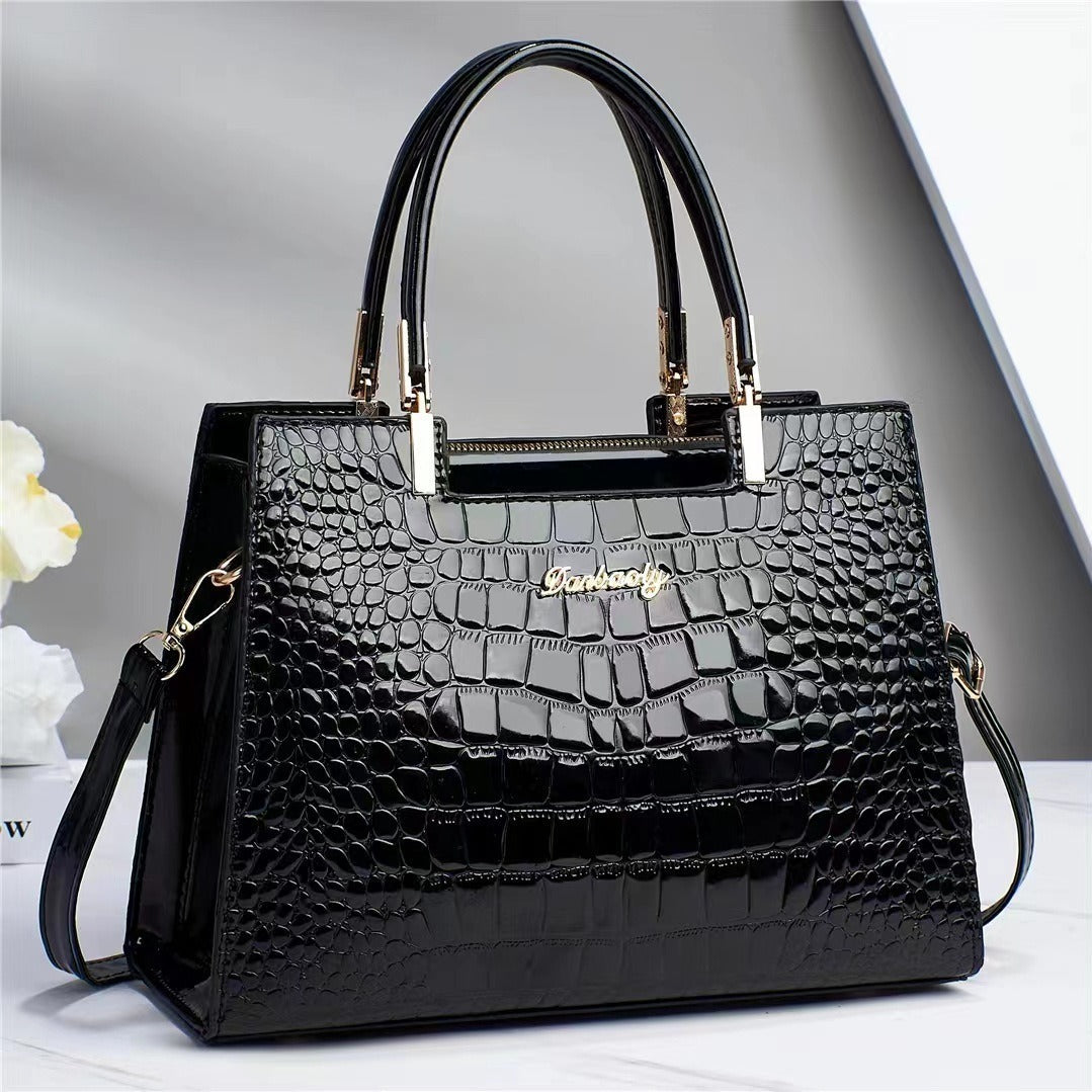 Brooklyn™ Shine | Borsa di Lusso con Stampa Crocodile