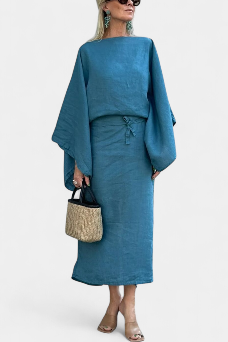 Kamilia - Vestito Kimono con Cintura