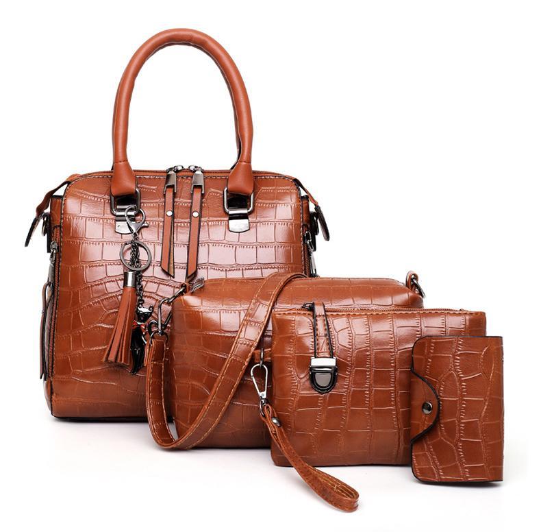 Olivia™ Eleganza Classica | Set di Borse Moderne in 4 Pezzi