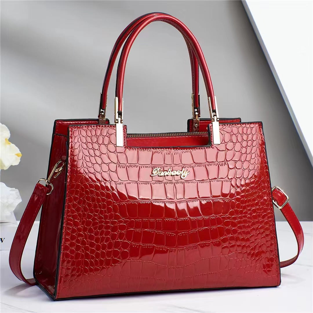 Brooklyn™ Shine | Borsa di Lusso con Stampa Crocodile