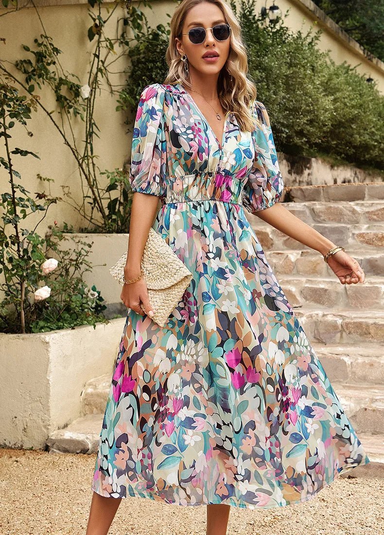 Allison | Abito Floreale Elegante