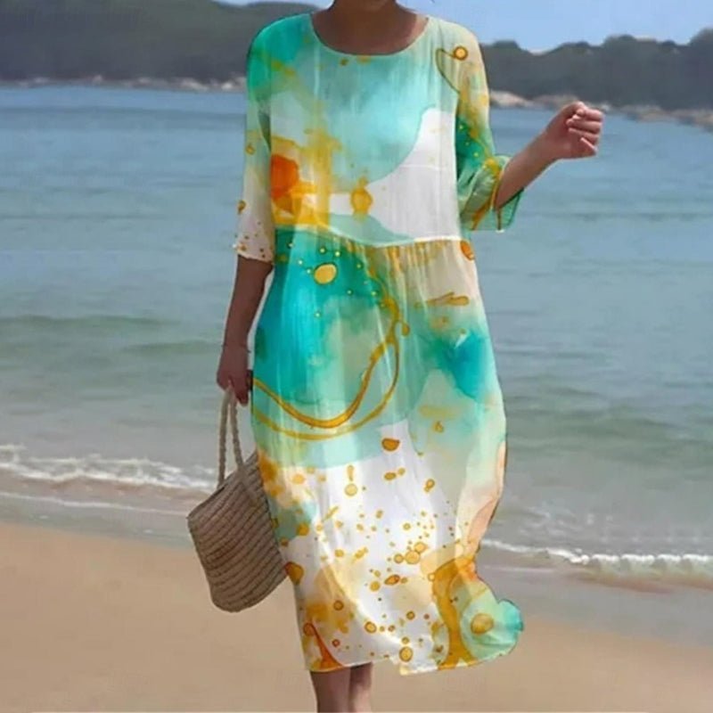 Keely | Vestito Fiore al Tramonto
