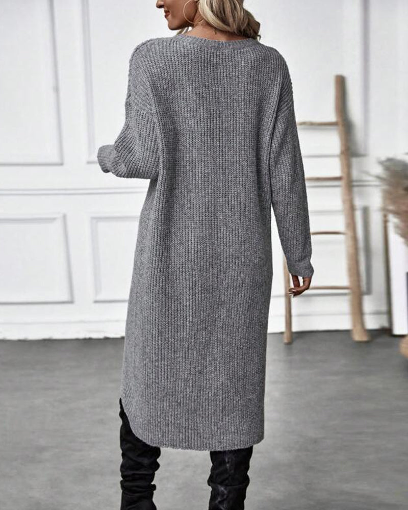 Addison™ - Abito Maglione Comodo Stile Irregolare