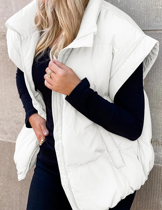 Charlotte™ - Giacca Puffer Calda e Morbida a Maniche Corte