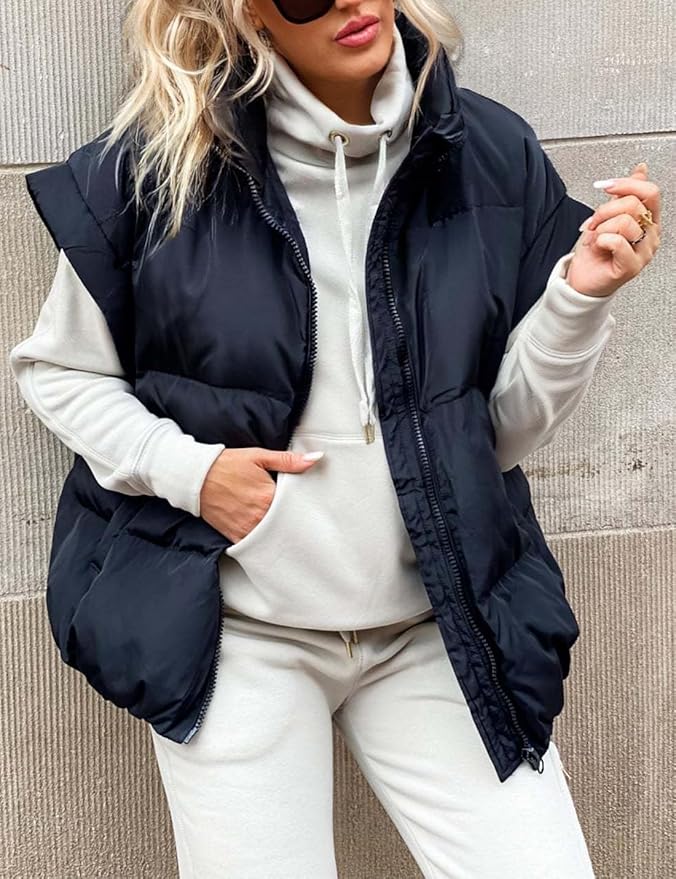 Charlotte™ - Giacca Puffer Calda e Morbida a Maniche Corte