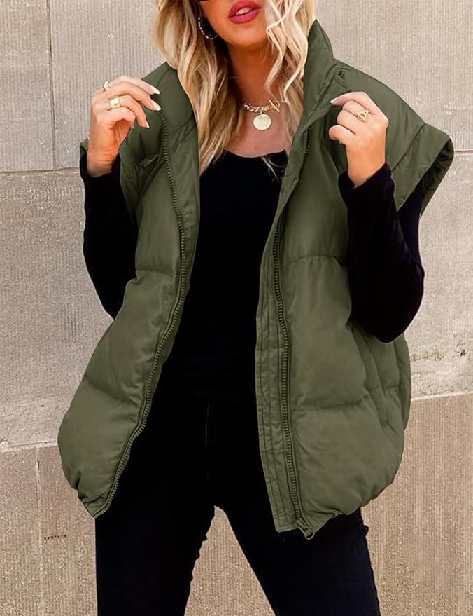 Charlotte™ - Giacca Puffer Calda e Morbida a Maniche Corte