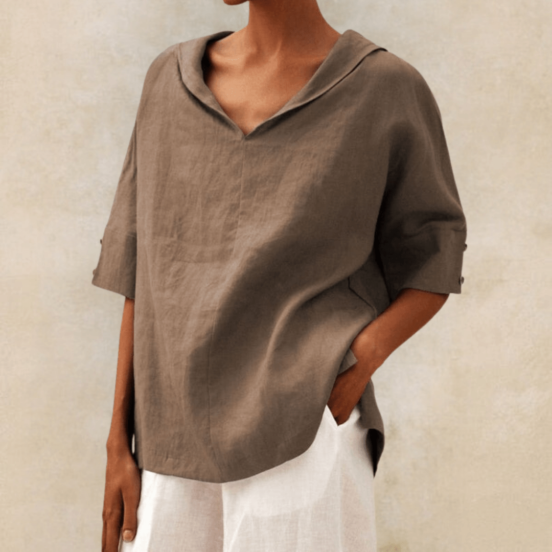 Marie | Camicia Oversized Coastal Breeze