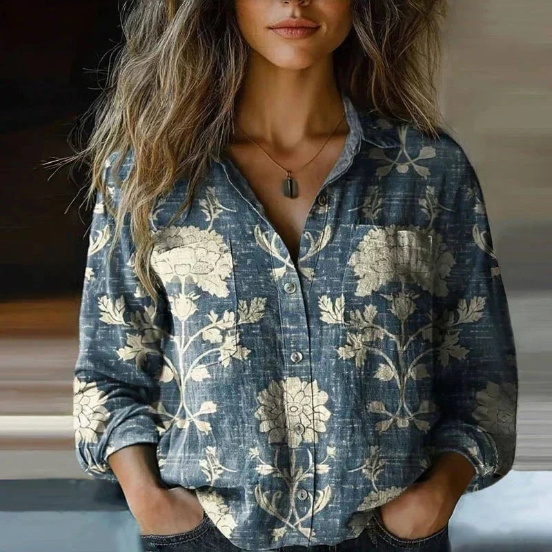Emma | Blusa Stampata Vintage