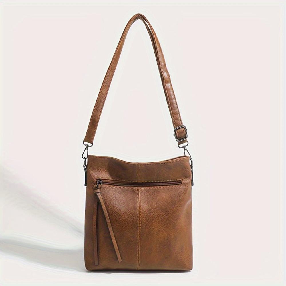 Addison™ Eleganza Semplice | Borsa a Tracolla Quadrata Retro