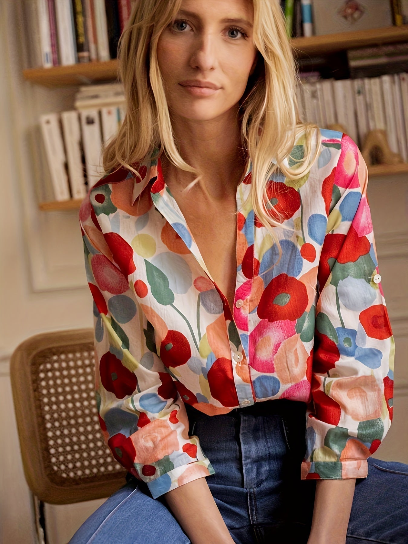 Mylene | Blusa Floreale Colorata