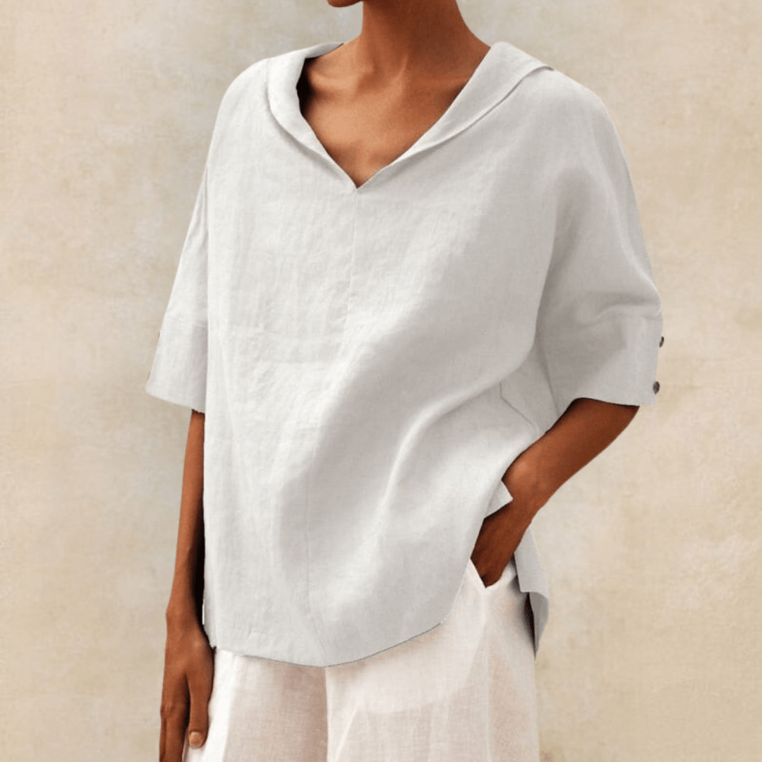 Marie | Camicia Oversized Coastal Breeze